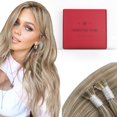 thumbnail image 1 of Extensiones de cabello Moresoo Itip Marrón Claro Rubio Platino, 1 of 9