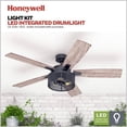 thumbnail image 5 of Open Box Honeywell Carnegie Ceiling Fan, Quiet Motor & Remote Control, 52", Blk, 5 of 12