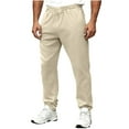 thumbnail image 3 of cocolona Mens Sweatpants Fashion Solid Color Joggers Running Workout Sweat Pants Elastic Waist Comfy Trousers with Pockets, 3 of 7
