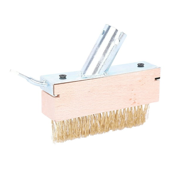 Eqslft Manual Crevice Weeding Tool, Crack Weeder with Weed Brush Heads, Crevice Weeding Hook with Adjustable Steel Handle for Patios, Decks & Garden Paths