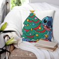 thumbnail image 4 of Christmas Pillow Covers Merry Christmas Stitch Throw Pillow Cases Soft Polyester Couch Cushion Case for Chair Sofa Bedroom Living Room Home Christmas Decor, 4 of 4