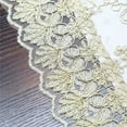 thumbnail image 3 of Lace Floral Embroidery Table Runner, Polyester Dresser Scarf for Home Dining Room Tabletop Decoration Tablecloth, 3 of 3