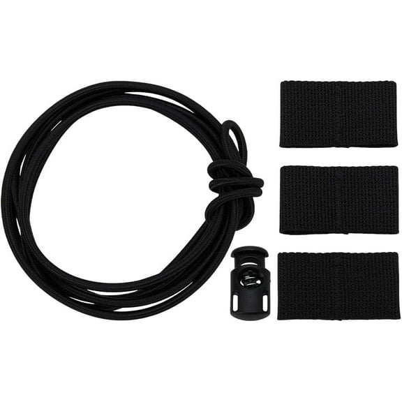 1set Multifunctional Nylon with Plastic Outdoor Strap Black 1980x4mm