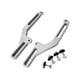 thumbnail image 4 of Ajustadores de parabrisas de motocicleta Zulema Soporte de aluminio Plata, 4 of 8