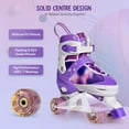 thumbnail image 5 of Gonex Roller Skates for Girls Boys 4 Size Adjustable Quad Skates with Light up Wheels, 5 of 7