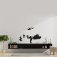 thumbnail image 2 of Combat Position Military Swat Team Army Men Soldier Wall Sticker Art Decal for Boys Girls Room Rooms Bedroom Playroom Kid House Home Decor Stickers Walls Art Vinyl Decoration Size (8x10 inch), 2 of 3