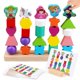 thumbnail image 1 of Set de secuenciación de cuentas Vinlon de Montessori Toys para niños de 2 a 5 años, 1 of 7