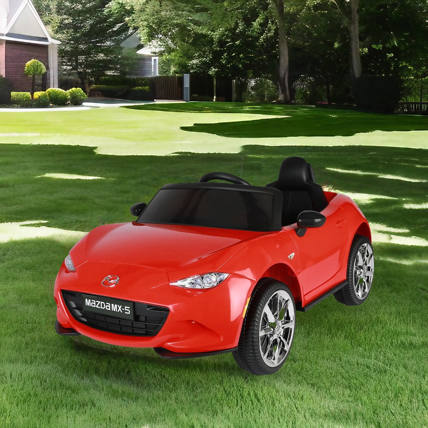 CIPACHO Licensed MAZDA MX-5 RF,12V Powered Ride On Car with 2.4G Parents Remote Control, Electric Toy Car for Kid 3-6, Red CIPACHO Licensed MAZDA MX-5 RF,12V Powered Ride On Car with 2.4G Parents Remote Control, Electric Toy Car for Kid 3-6, Red