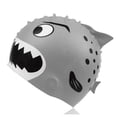 thumbnail image 2 of Kids Shark Print Swimming Hat Silicone Bathing Swimming Pool Waterproof Cap, 2 of 2