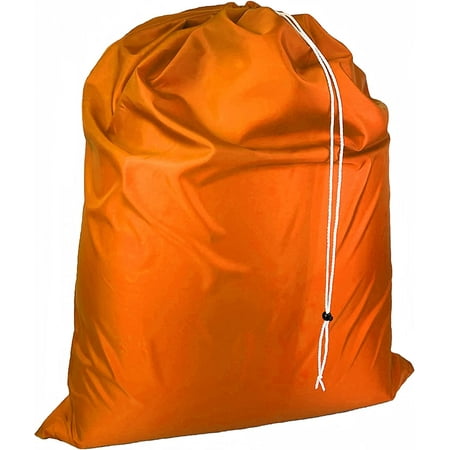 

Sper Extra Large Heavy Dty 100% Nylon Landry Storage Bag H G H Size: L 40 X H 50 Landry Bag With Locking Closre Drawstring Machine Washable XXL Organizer Bag. Made In SA (ORANGE)