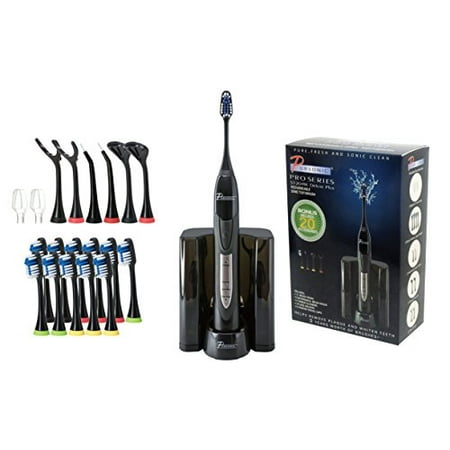 Rechargeable Sonic Toothbrush Set - Remove Plaque & Whiten Teeth, 12