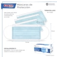 thumbnail image 4 of Best Trading Cubrebocas Azul 50 piezas, Mascarilla Desechable Termosellada Tricapa, Tapabocas con 50 Piezas con Ajustador Nasal Oculto y Tecnología Ligera de Filtrado Efectivo, 4 of 5