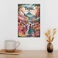 thumbnail image 3 of Tepic Retro City Travel Poster with Flower Markets And Colonial Architecture Charm Print Poster, 3 of 8
