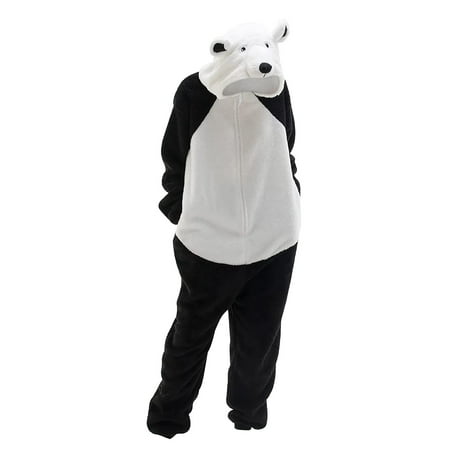 

Mishuowoti winter clothes for women women s pajamas sleepwear pajamas hooded jumpsuit rompers clubwear nightwear plush onesie White M