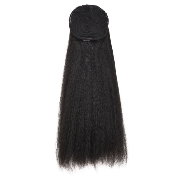 EDHITNR Liquidation Extensions de Cheveux Épais à Clip Mode Queue de Cheval à Enrouler Noir et Offres du Vendredi 90 % de Rabais