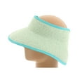 thumbnail image 2 of San Diego Hat Company Women's Large Brim Visor O/S, Aqua, 2 of 5