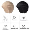 thumbnail image 3 of Gorro De Punto Para Hombres Y Mujeres, Otoño Invierno, Hilo Hilado Con Núcleo, Gorro Grueso Y Cálido, Gorro Con Orejeras, Gorro, Calentador De Orejas Methold AP007788-04, 3 of 6