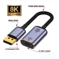 thumbnail image 3 of FVH USB-C Type C Female Source to Displayport DP 1.4 Sink HDTV Cable 8K@60hz 4K@120hz for Tablet Phone Laptop, 3 of 7