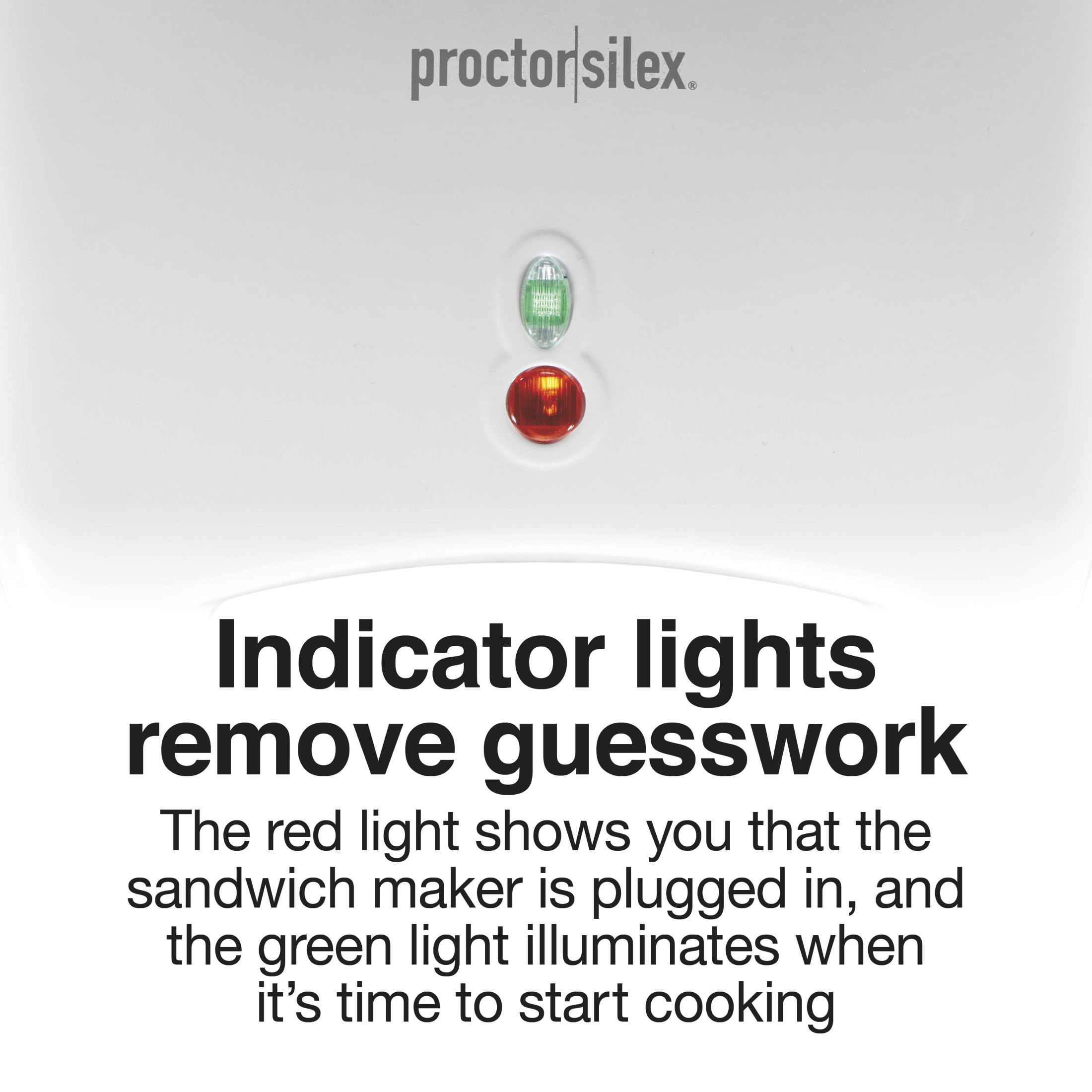 Proctor Silex Hot Sandwich Maker, Nonstick, White photo 6