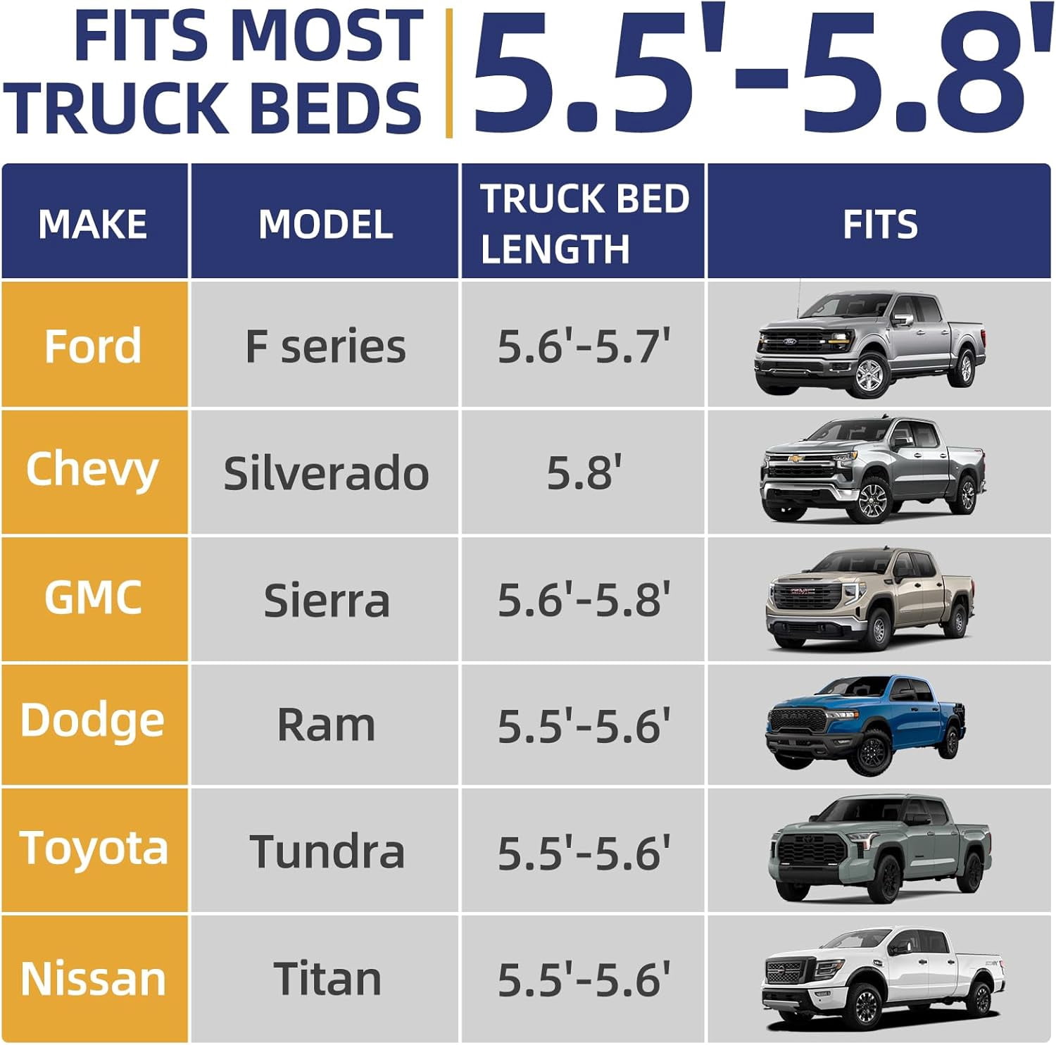 Truck Bed Mattress for 5.5-5.8Ft, Self-Inflating Mat Full-Size Short Trucks Bed for Outdoor Camping, Pickup Tent Accessories 12V Air Pump, Carry Bag, for Silverado, RAM, F Series, Sierra, Titan