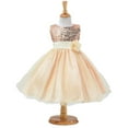 thumbnail image 4 of FDDMis Girls Christmas Dress White Outfit Girls Holiday Dress Size 8 Cream Toddler Dress Best Baby Gifts 8 Year Old Girl Gifts 7 Year for Your Mom, Yellow 3-4 Years, 4 of 8