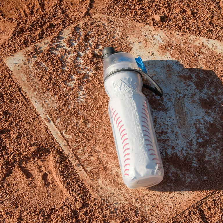 O2COOL Mist N Sip Water Bottle for Drinking & Misting, Baseball