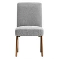 thumbnail image 6 of Modway Lyra Boucle Fabric Dining Room Side Chair - Set of 2 in Light Gray, 6 of 10
