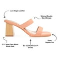 thumbnail image 4 of Journee Collection Womens Nolla Tru Comfort Foam Open Square Toe Block Heel Sandals, 4 of 6