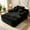 Black, variant on ShiKeyi 65'' Oversized Chaise Lounge Chair Indoor, Boneless Sofa Cloud Deep Seat Sleeper Sofa Bed, Plush Corduroy Chaise Couch with Pillows, No Assembly Required, Orange