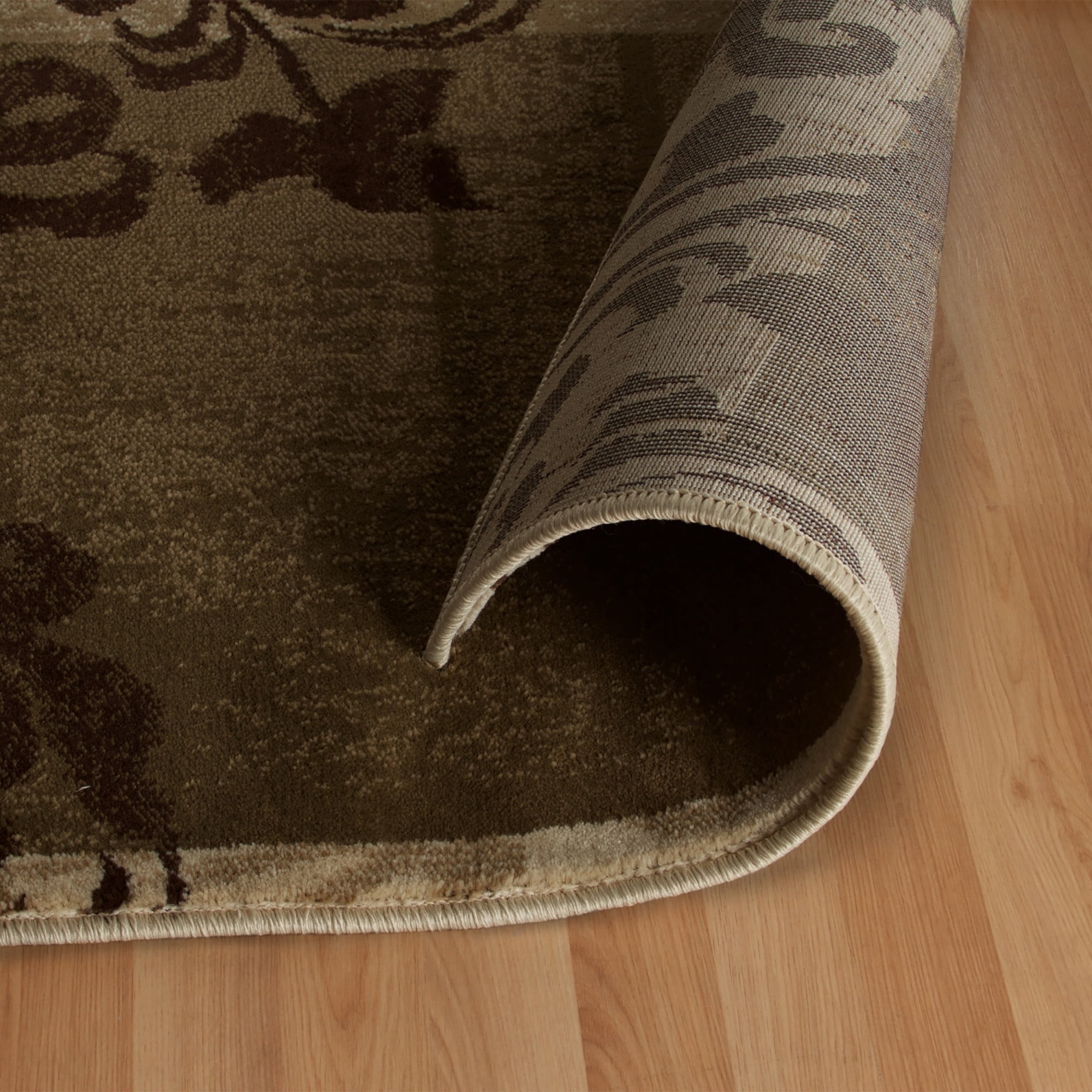 Superior Modern Scroll Tyra Textured Indoor High-Low Area Rug, 8' X 10', Ivory