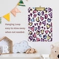 thumbnail image 6 of FMSHPON Heart Leopard Clipboard Hardboard Wood Nursing Clip Board and Pull for Standard A4 Letter 13x9 inches, 6 of 7