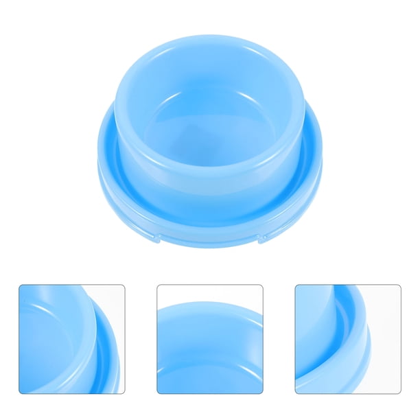 CTIRCHIU Plato Dividido Para Mascotas Color Azul Hecho De Plástico Resistente Para Uso Práctico En Interior