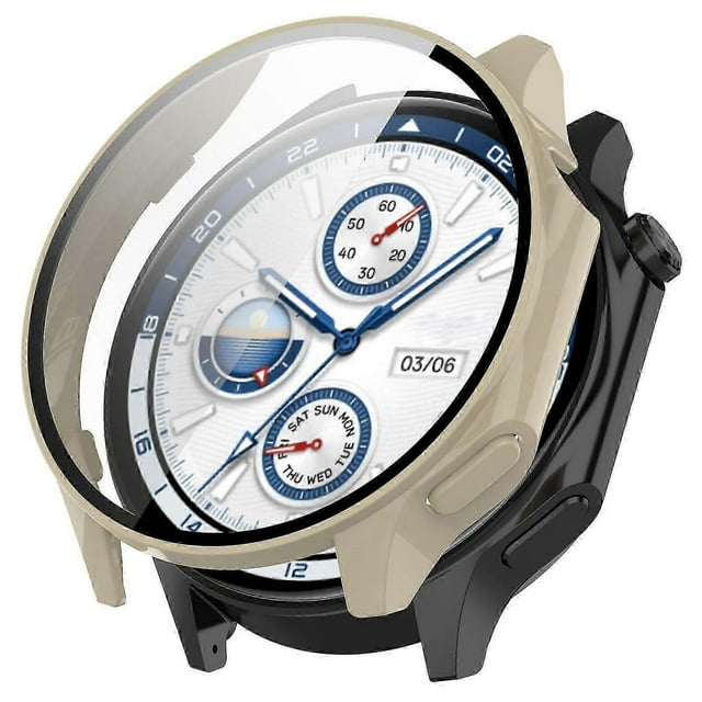 For Oppo Watch X/ Watch 2 46mm Drop Protection Pc Watch Frame Cover With Tempered Glass Screen Film