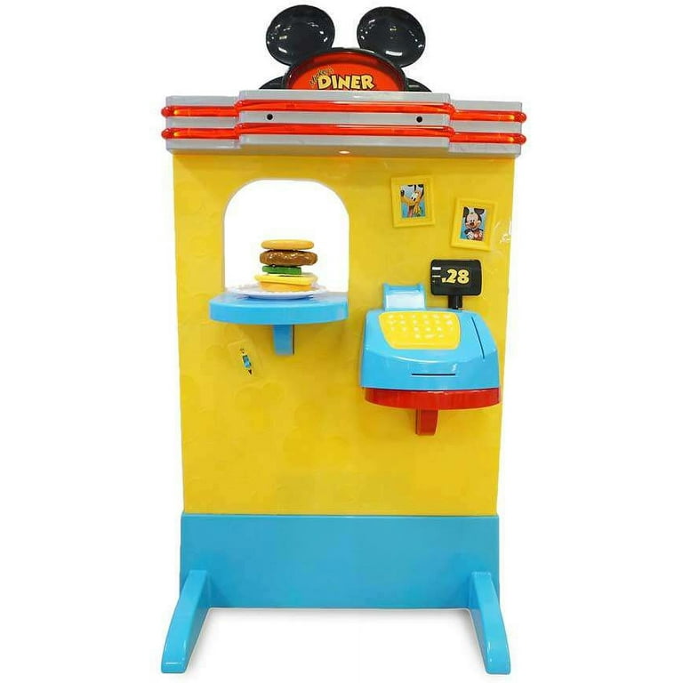Disney Mickey Mouse Diner Playset Toy Stove Kitchen Set for