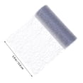 thumbnail image 5 of Raindrops 1pc 15cm 10 Yards Yarn Tulle Netting Rolls Organza Fabric for Wedding Decoration Bow Tutu Skirt DIY Craft Sewing Gift Wrapping Clothes (Silver), 5 of 8