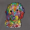 thumbnail image 2 of Dean Russo Sweet Poodle Dog Lover Womens Slim Fit Junior Tee, Dark Grey, Medium, 2 of 6