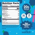 thumbnail image 5 of Wellah Clear Whey Protein Isolate Powder (Blue Raspberry) 30 Servings - 20g of Protein, 90 Calories, Sweetened with Stevia, 5 of 5