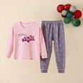 thumbnail image 6 of Cethrio Big Girls Pajama Sets, Soft 2 Piece Cotton Fall Winter Sleepwear Pink Size 10T, 6 of 6
