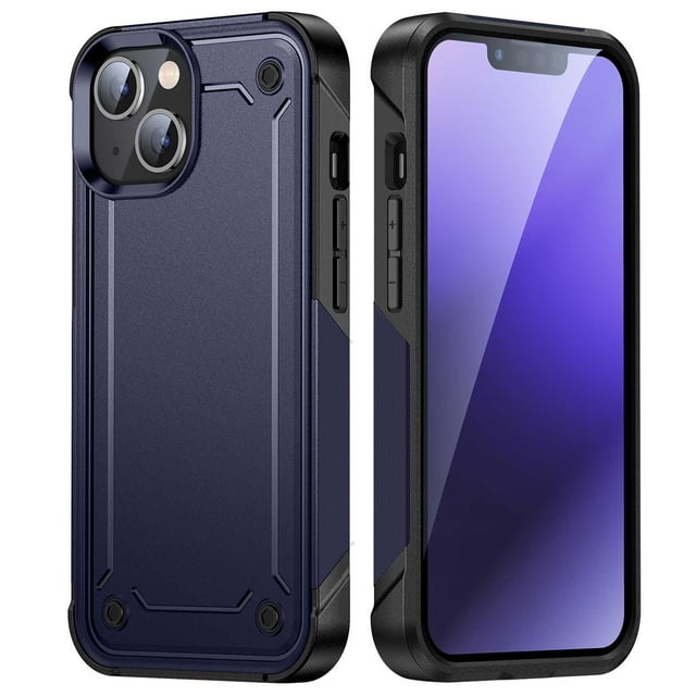 Funda TEKKU Tough cover para iPhone 15 Azul
