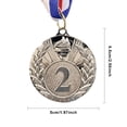 thumbnail image 4 of Medalla 5 Cm Plata Con Cinta para El Cuello Premios Ganador Juegos Pelota, 4 of 4
