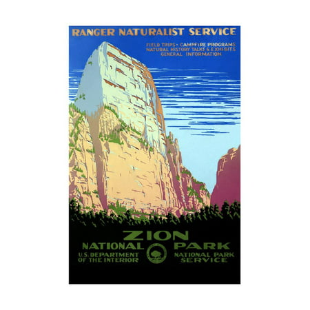 Zion National Park, Ranger Naturalist Service Print Wall (Best Way To See Zion National Park)
