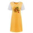 thumbnail image 4 of Vestido casual sexy de verano para mujer Vestido de manga corta con estampado floral y cuello en V Pompotops  ghjkhdj16443, 4 of 5