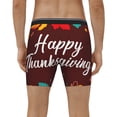 thumbnail image 4 of Salouo Happy Thanksgiving Pattern Men's Boxer Briefs, Soft & Breathable Underwear Elastic Waistband Briefs for Men,1-Pack, 4 of 7
