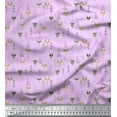 thumbnail image 1 of Soimoi Rayon Fabric Artistic Tree,Reindeer & Fox Face Kids Print Fabric by The Yard 42 Inch Wide, 1 of 3