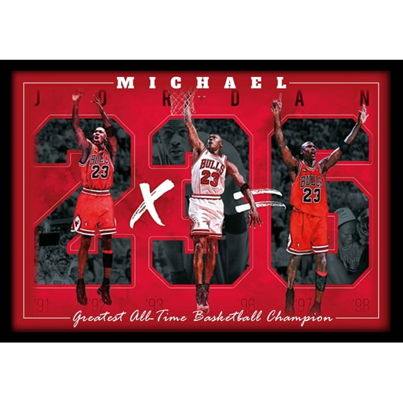 Michael Jordan 6-Time NBA Champion Chicago Bulls Framed Memorabilia
