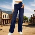 thumbnail image 5 of kaondbfi Straight Wide Leg Jeans for Women Trendy, Cowboy Cropped Pants Thin Wide Leg Pants Straight Leg Pants, 5 of 8