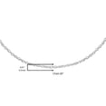 thumbnail image 5 of Solid 10k Gold 0.5MM Rope Chain Necklace. Unisex Chain - Choice of Metal Colors & 16" or 18" or 20" Lengths, 5 of 8