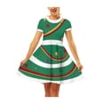 thumbnail image 2 of Mialoley Women's Dress, Christmas Style Pattern Short Sleeve Round Neck Dress, 2 of 7