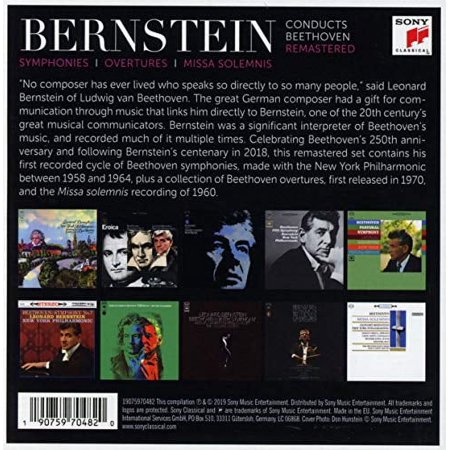 [輸入盤CD][新品]Beethoven/Bernstein/New York Philharmonic Orch / Bernstein Conducts Beethoven (Box)(2019/11/15発売)