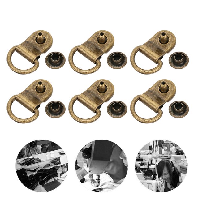 High Brass Material Edges Shoelace Hook Rivet, Eyelet Buckle Rivet, Hiking For Home Shoes Handbag Straps Connector Leather Fishing Bags